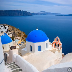 Blue and White, typical Santorini's architecture