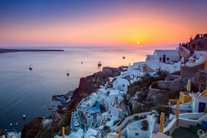 Spectacular Sunset in Oia