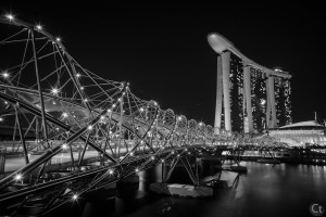 Another view of the Helix Bridge